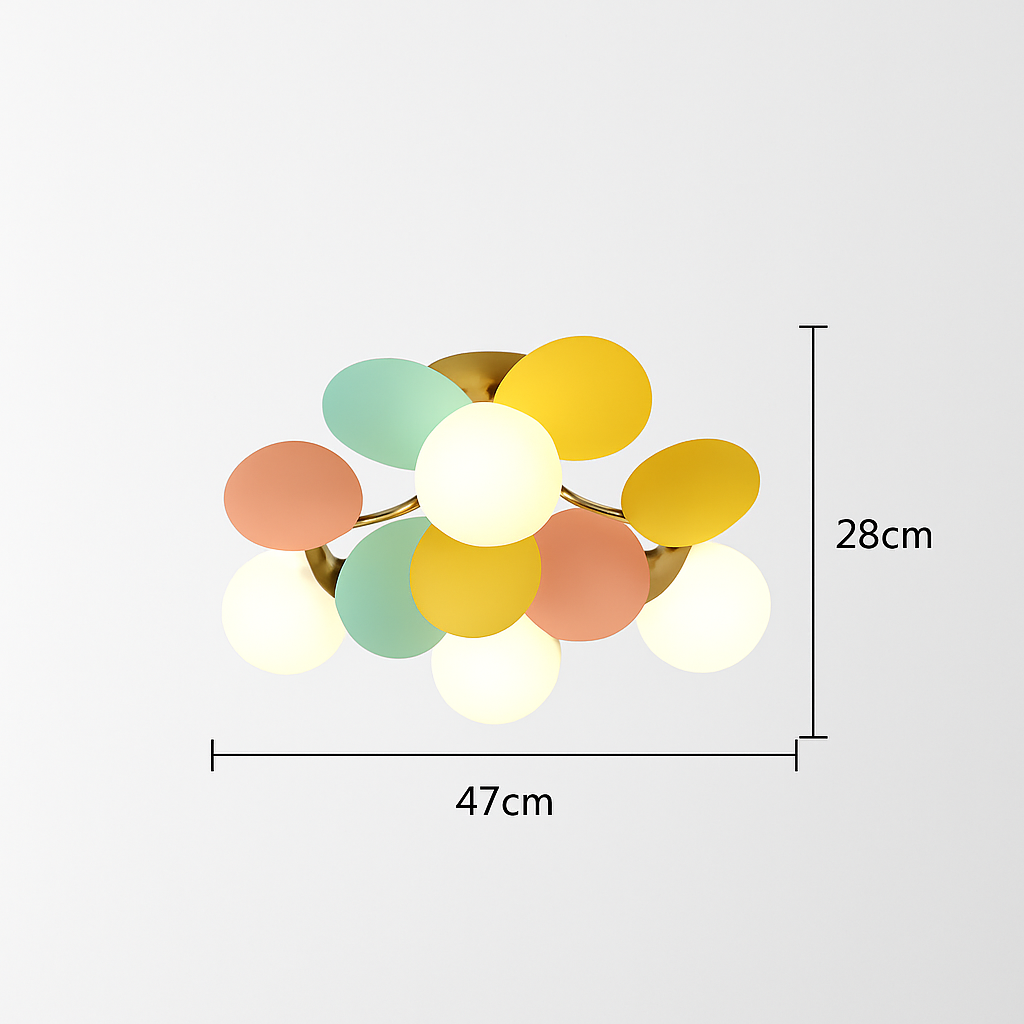 plafonnier en verre design lumineux pour intérieur moderne