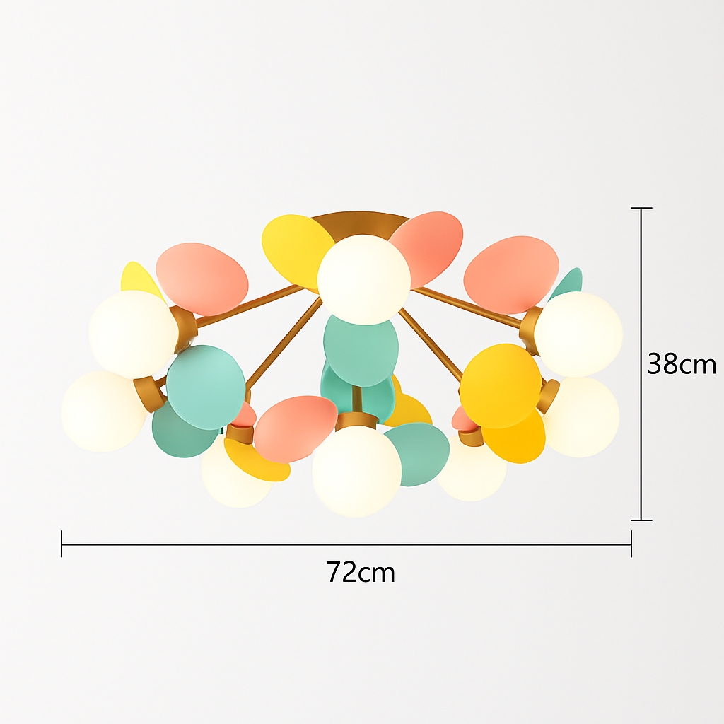 plafonnier en verre design lumineux pour intérieur moderne