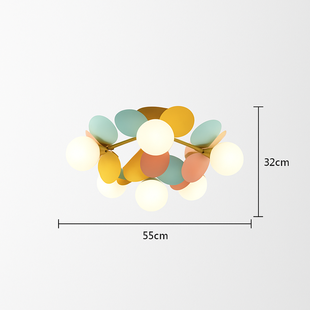 plafonnier en verre design lumineux pour intérieur moderne