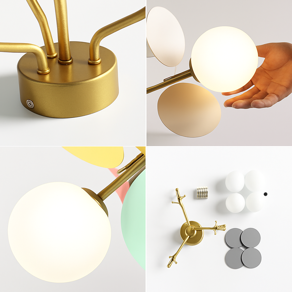 plafonnier en verre design lumineux pour intérieur moderne