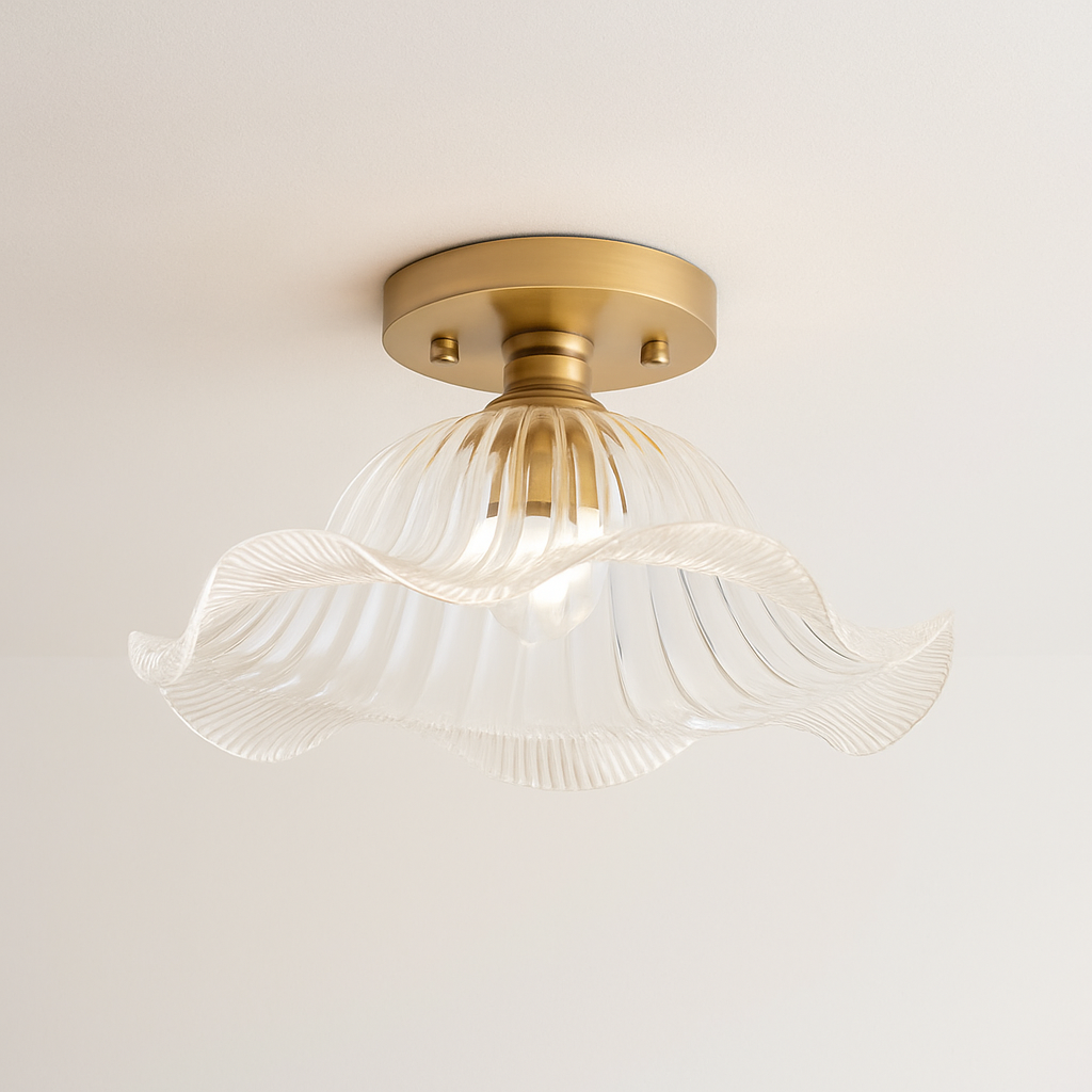 plafonnier en verre nordique rétro loft vintage moderne abat-jour