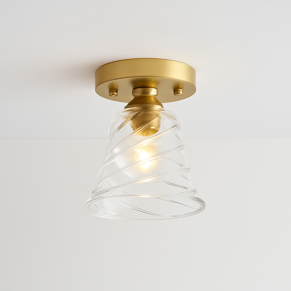 plafonnier en verre nordique rétro loft vintage moderne abat-jour