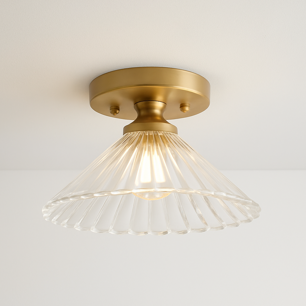 plafonnier en verre nordique rétro loft vintage moderne abat-jour