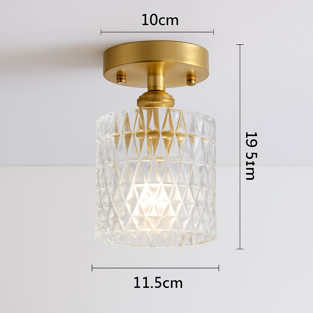 plafonnier en verre nordique rétro loft vintage moderne abat-jour