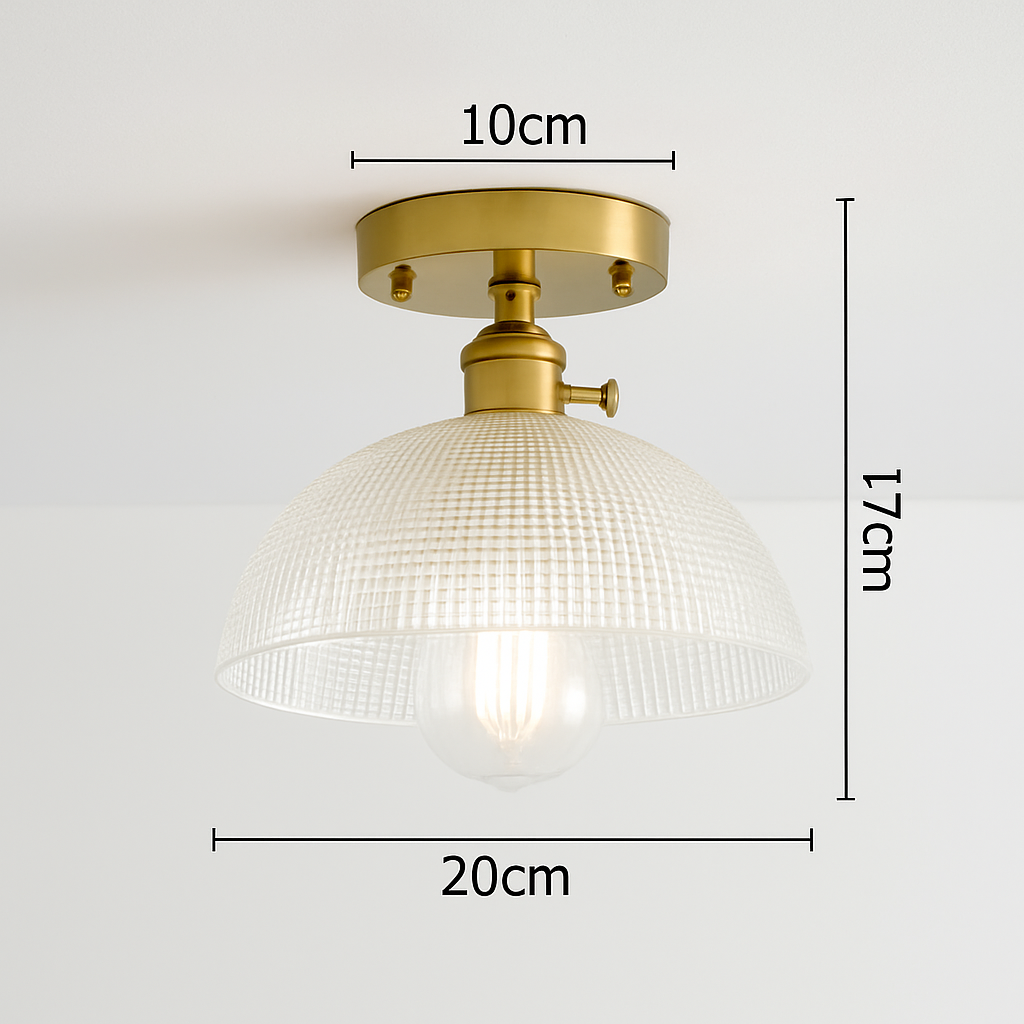 plafonnier en verre nordique rétro loft vintage moderne abat-jour