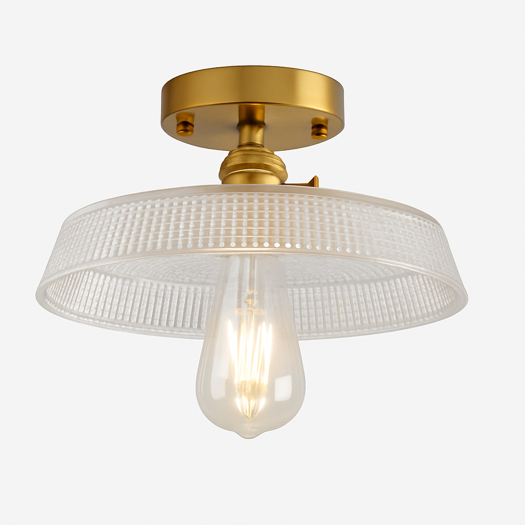 plafonnier en verre nordique rétro loft vintage moderne abat-jour