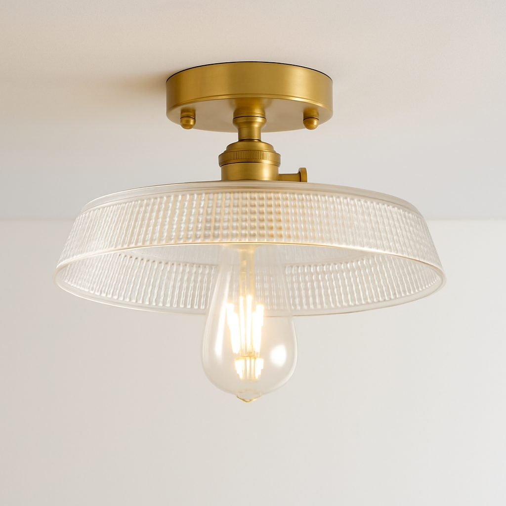plafonnier en verre nordique rétro loft vintage moderne abat-jour