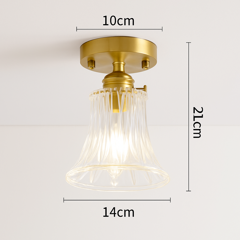 plafonnier en verre nordique rétro loft vintage moderne abat-jour