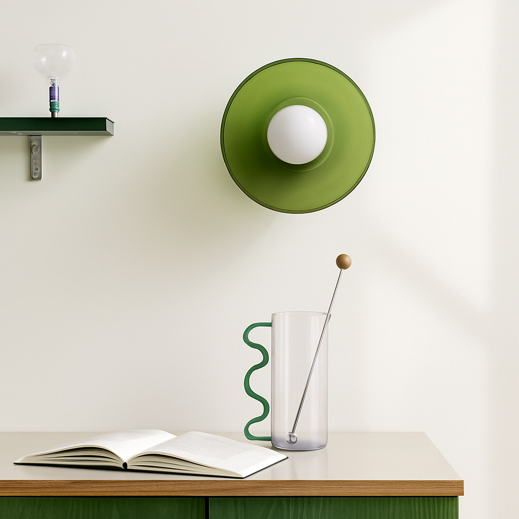 Plafonnier en verre nordique à tête unique G9