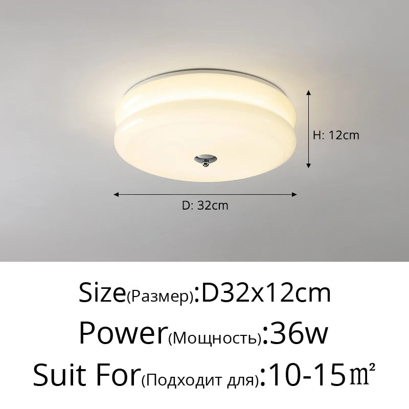 plafonnier en verre simple à spectre complet protection des yeux