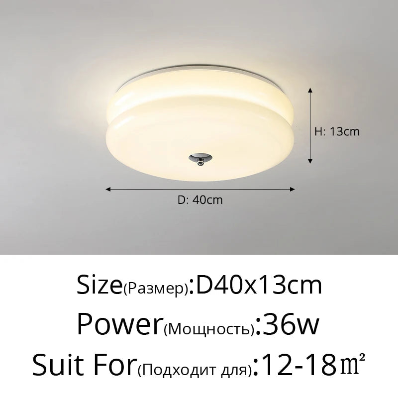 plafonnier en verre simple à spectre complet protection des yeux