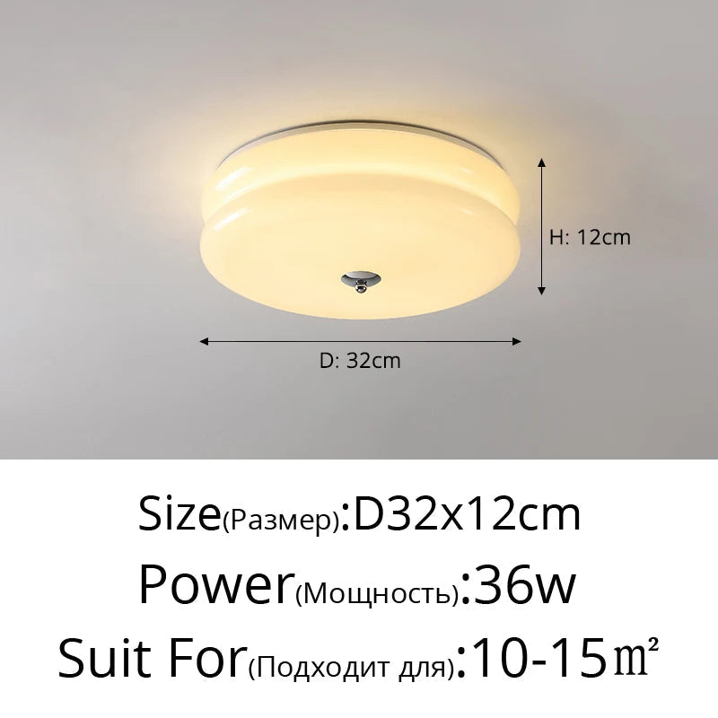 plafonnier en verre simple à spectre complet protection des yeux