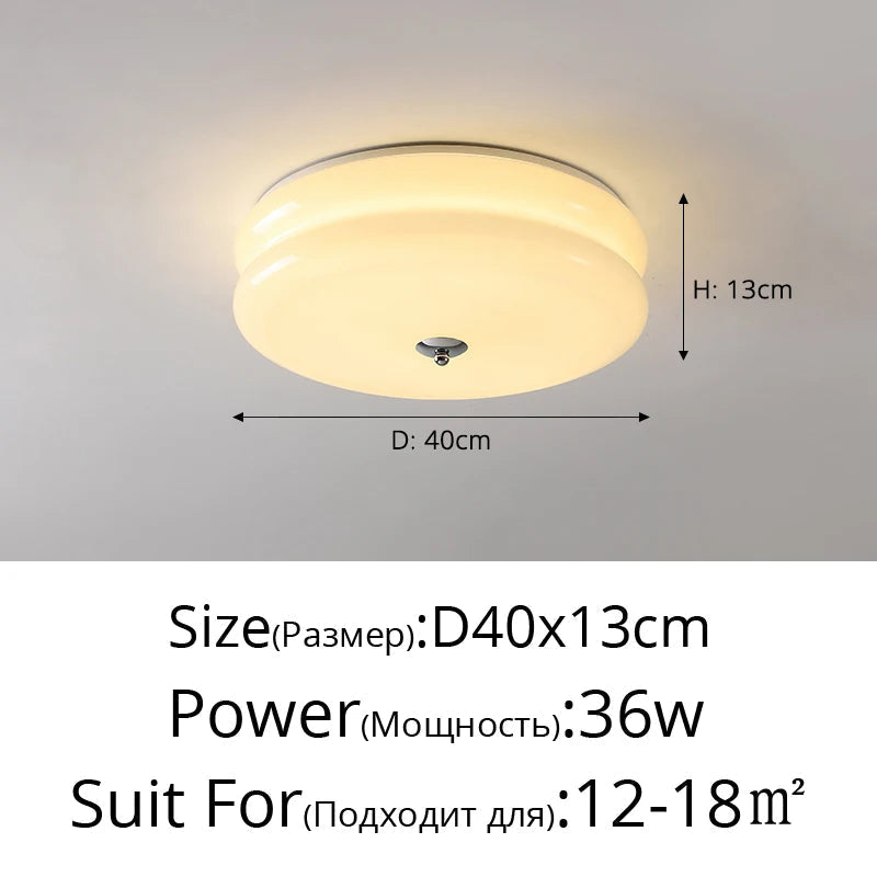 plafonnier en verre simple à spectre complet protection des yeux