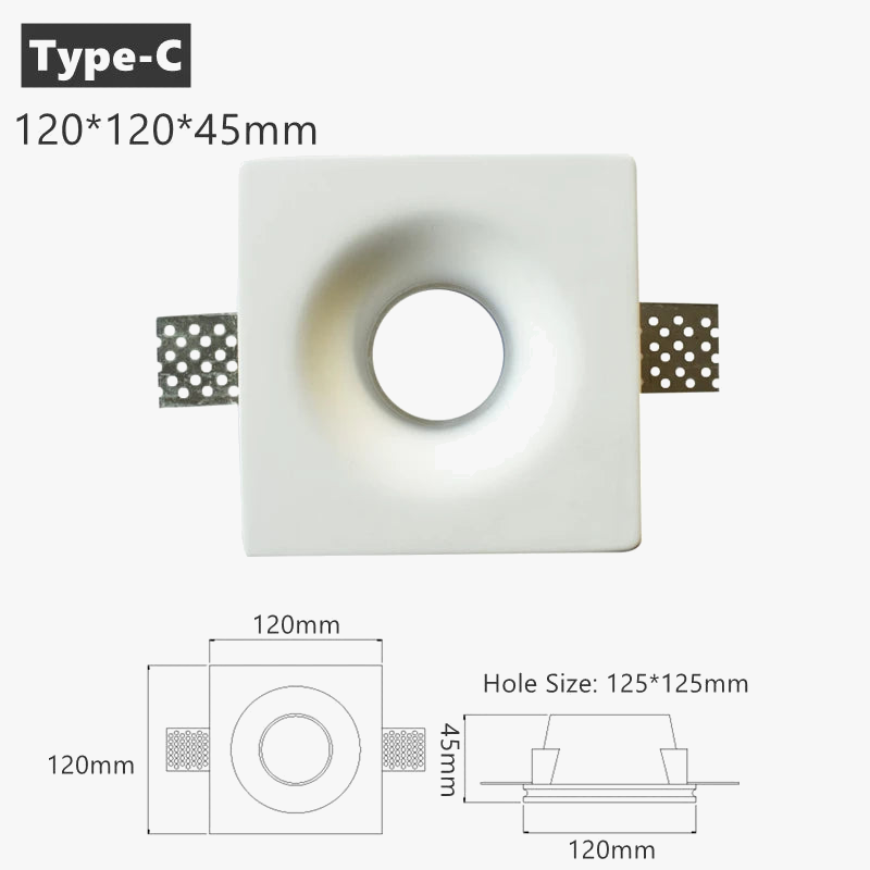 plafonnier encastré led anti-éblouissement design moderne éclairage intérieur