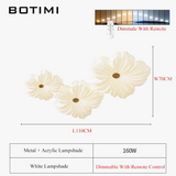Plafonnier Fleurs Modernes Montage Surface Blanc