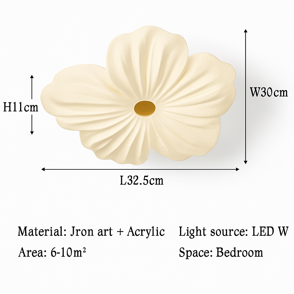 plafonnier floral nordique pour décoration de chambre d'enfant