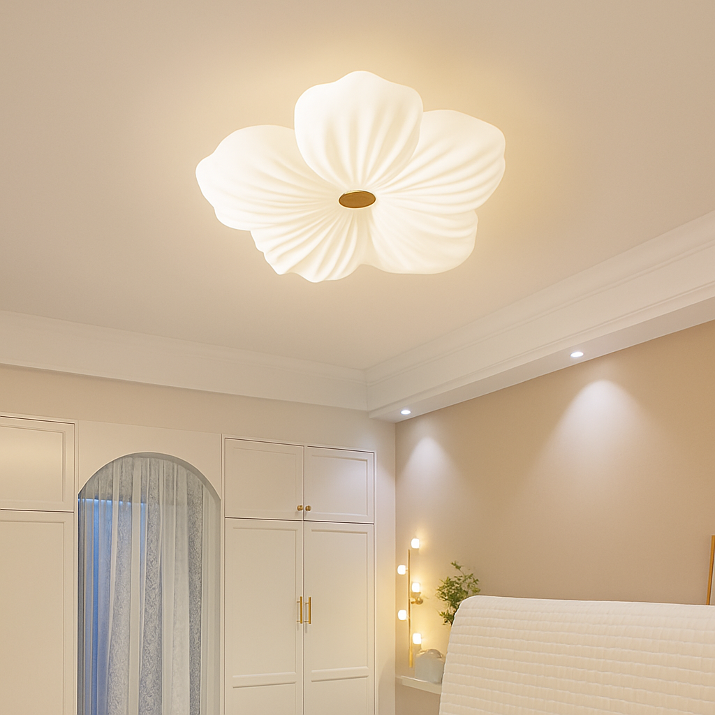 plafonnier floral nordique pour décoration de chambre d'enfant