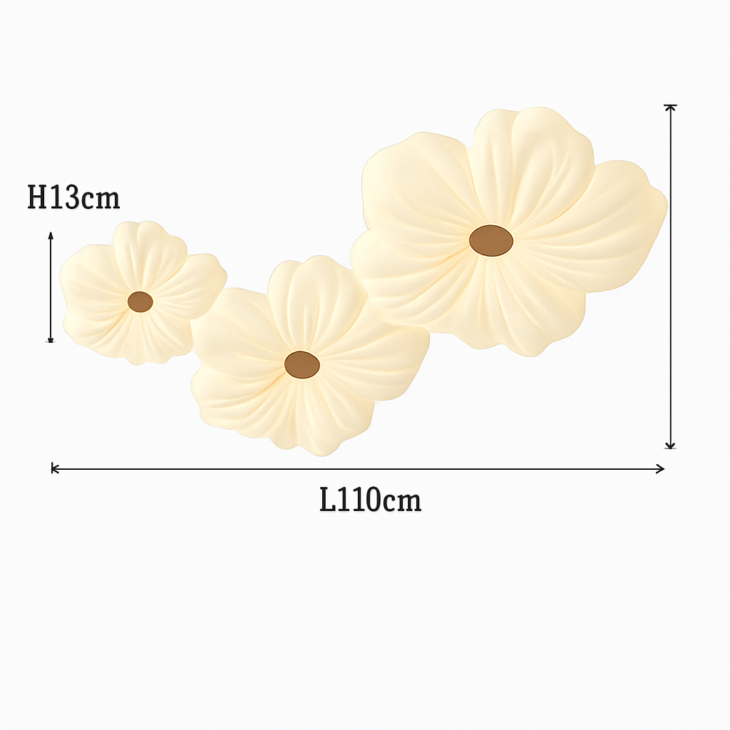 plafonnier floral nordique pour décoration de chambre d'enfant