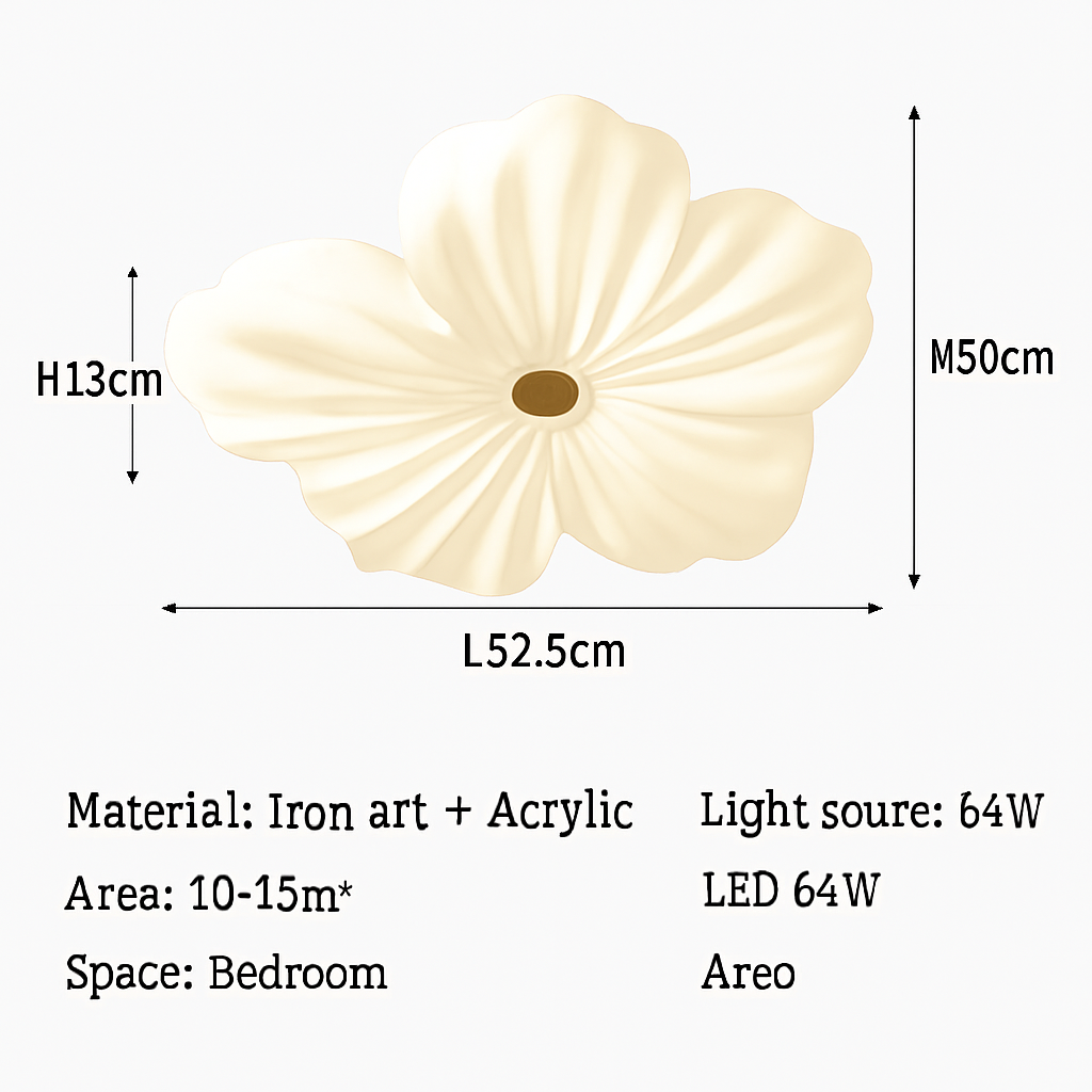 plafonnier floral nordique pour décoration de chambre d'enfant