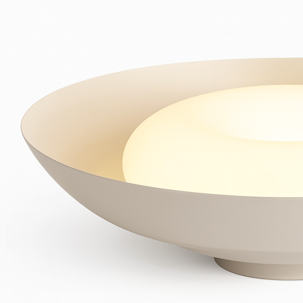 plafonnier industriel créatif en métal avec éclairage led