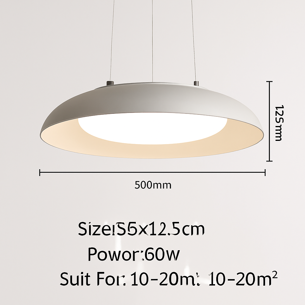 plafonnier industriel créatif en métal avec éclairage led