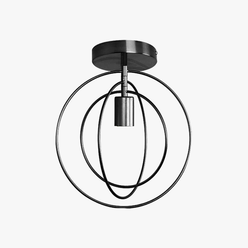 plafonnier industriel en métal doré design moderne luminaire décoratif loft