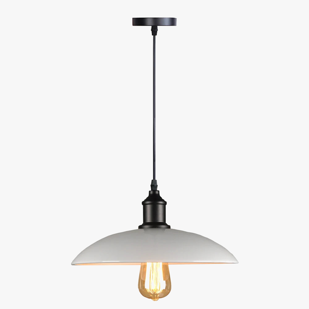 plafonnier industriel suspendu en métal vintage pour un style loft