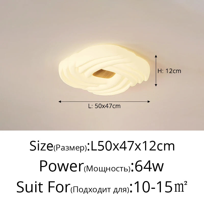 plafonnier intérieur led moderne style crème pour chambre enfant