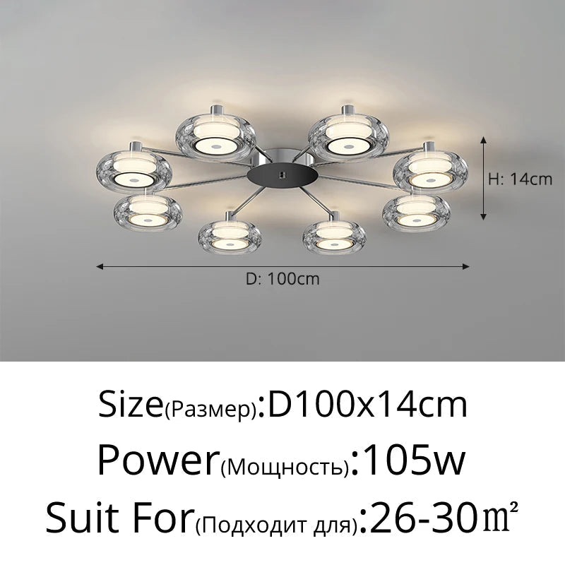 plafonnier italien design moderne éclairage intérieur luxe minimaliste