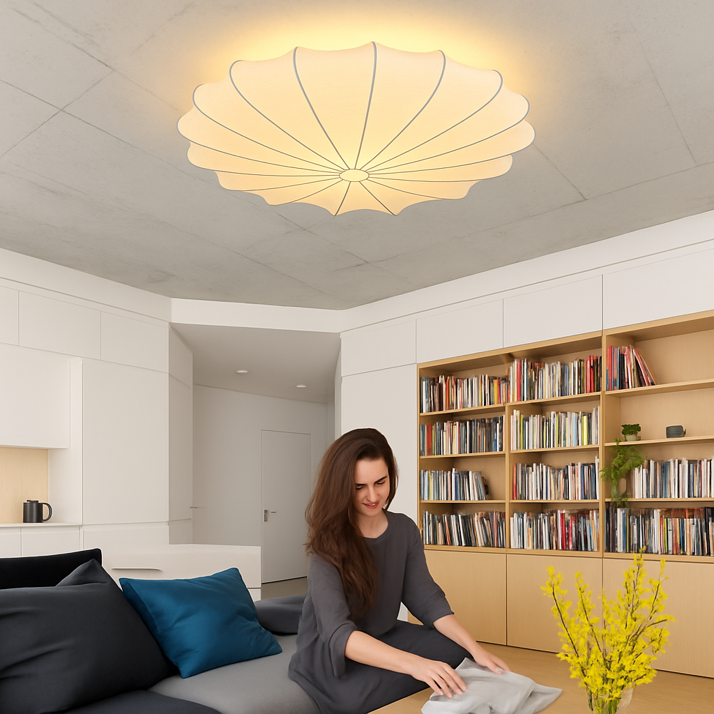 Plafonnier japonais art rond lumière minimaliste plafonnier chambre lampe salon personnalité nelson lampe