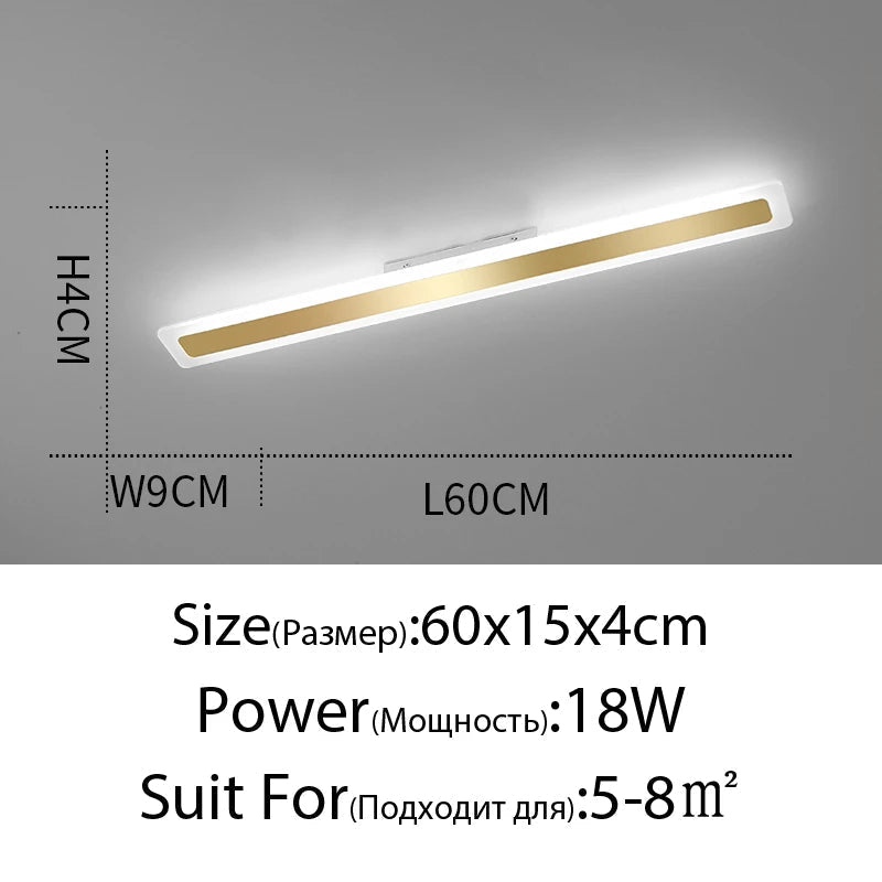 plafonnier led acrylique moderne pour éclairage intérieur