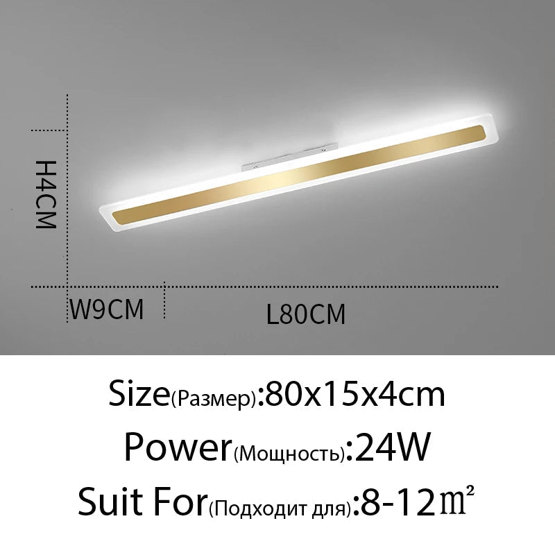 plafonnier led acrylique moderne pour éclairage intérieur
