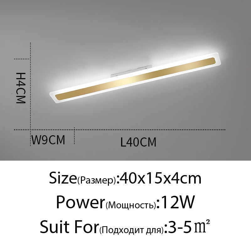plafonnier led acrylique moderne pour éclairage intérieur