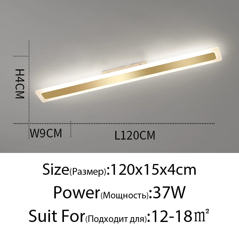 plafonnier led acrylique moderne pour éclairage intérieur