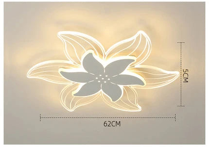 plafonnier led art déco fleuri pour bureau et étude