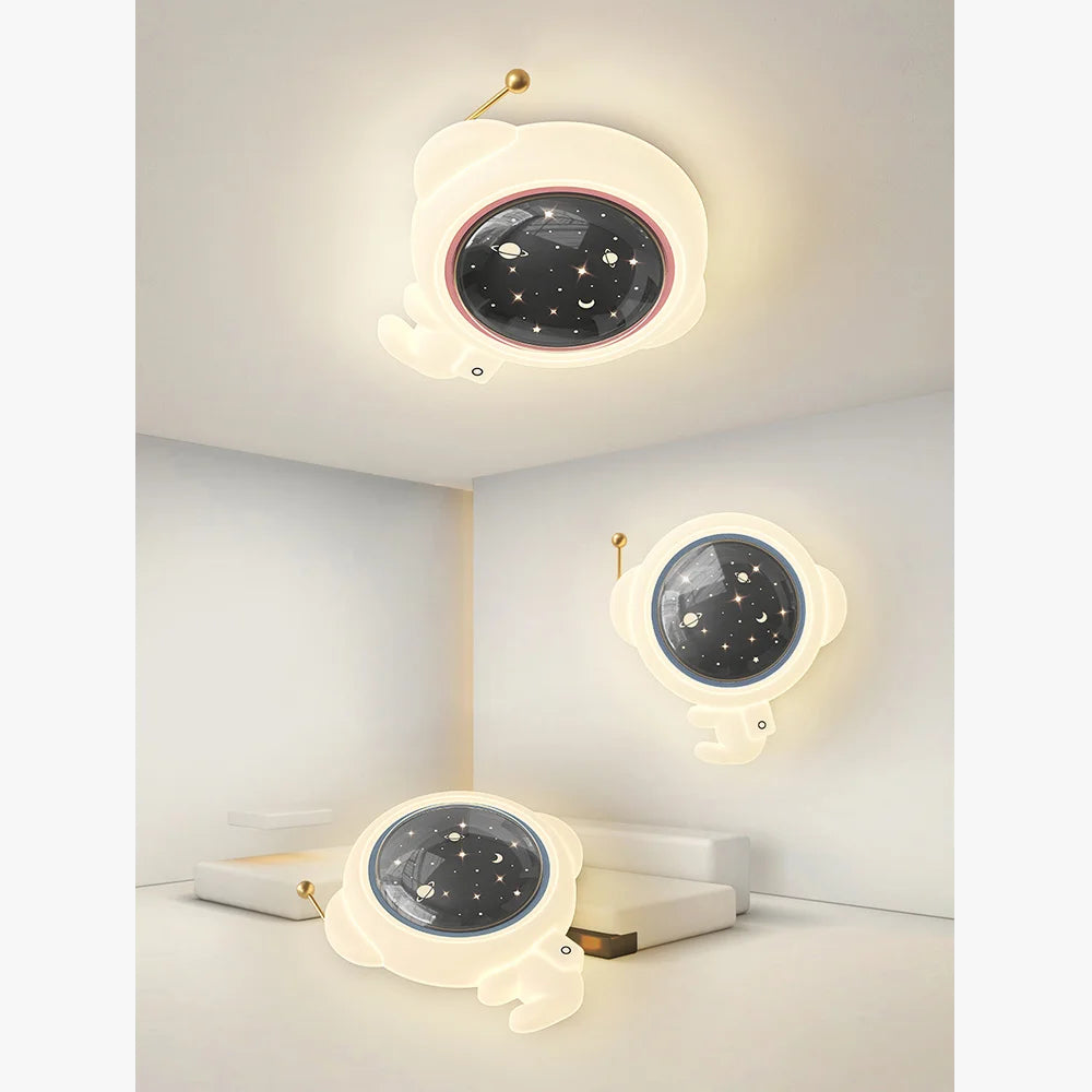 plafonnier led astronaute décoratif pour chambre d'enfants