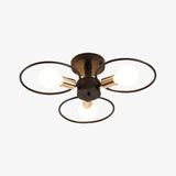Plafonnier LED avec plusieurs cercles en métal