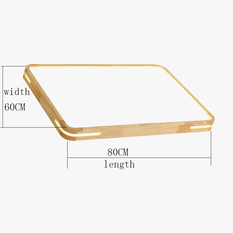plafonnier led carré avec télécommande et variateur 2.4g
