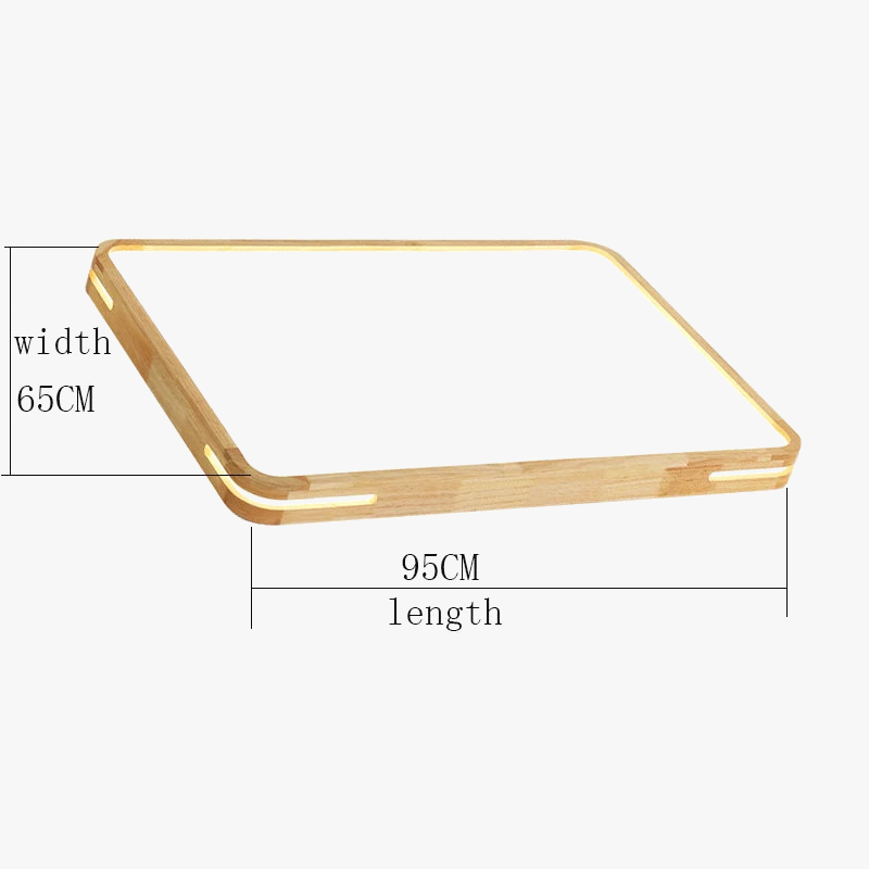plafonnier led carré avec télécommande et variateur 2.4g