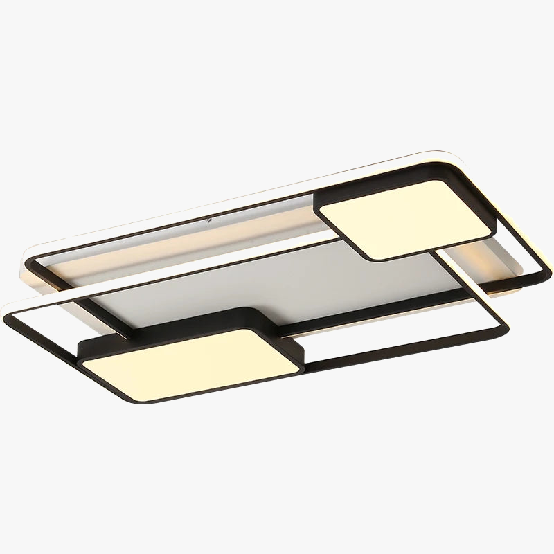 plafonnier led carré et rectangulaire style nordique décoratif