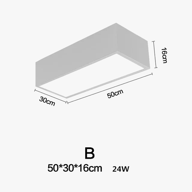 plafonnier led carré à intensité variable à monter soi-même