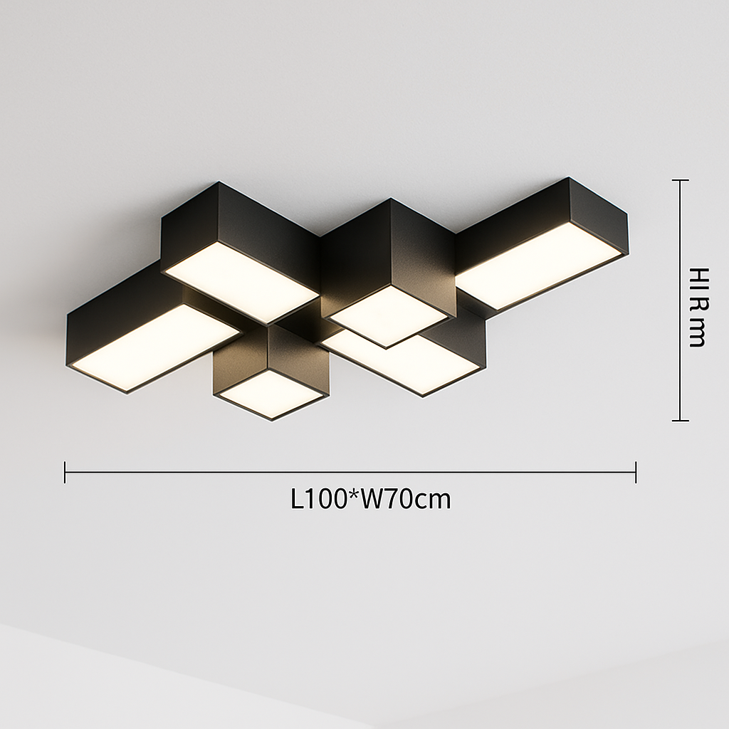 Plafonnier Led carré minimaliste moderne