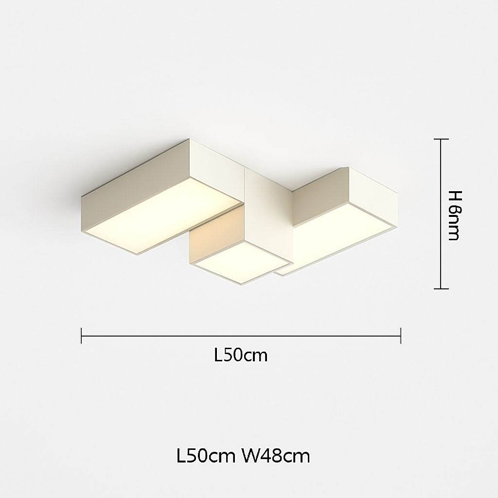Plafonnier Led carré minimaliste moderne