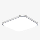 Plafonnier LED carré aux bords arrondis chromé Energy