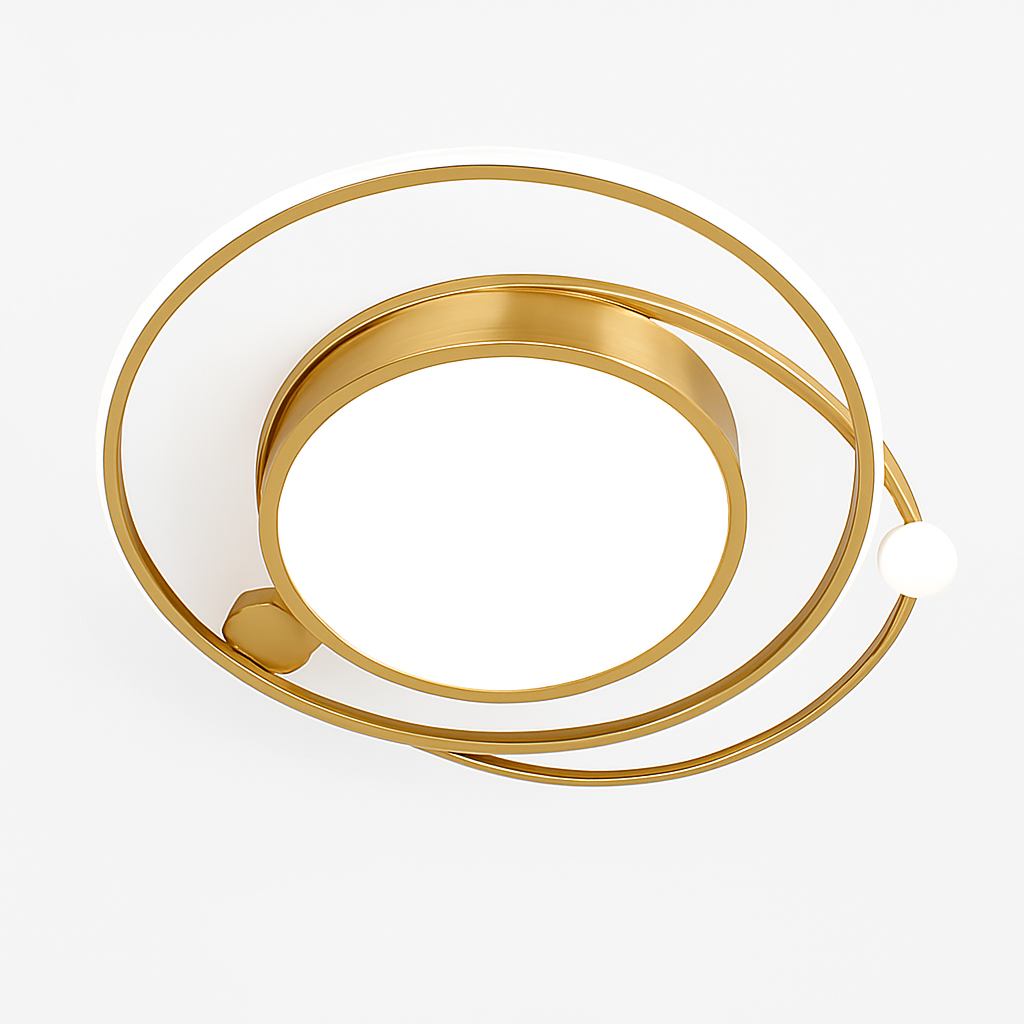plafonnier led circulaire avec télécommande design simple 	 2024