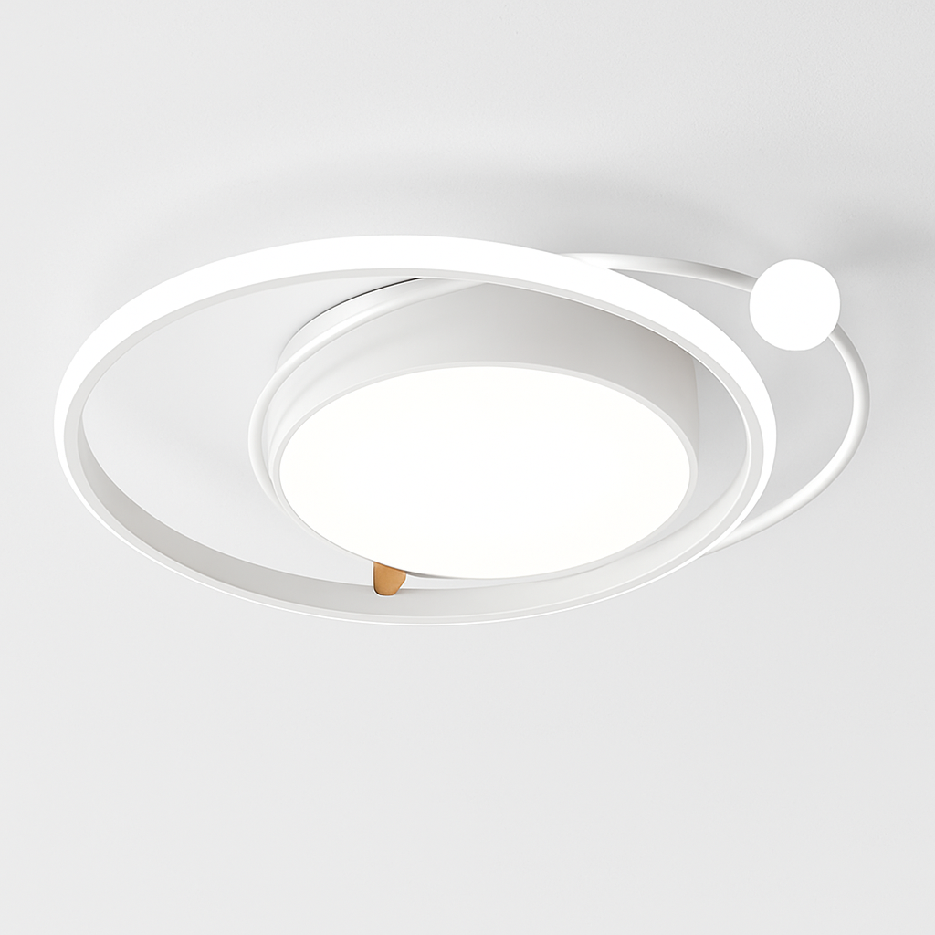 plafonnier led circulaire avec télécommande design simple 	 2024