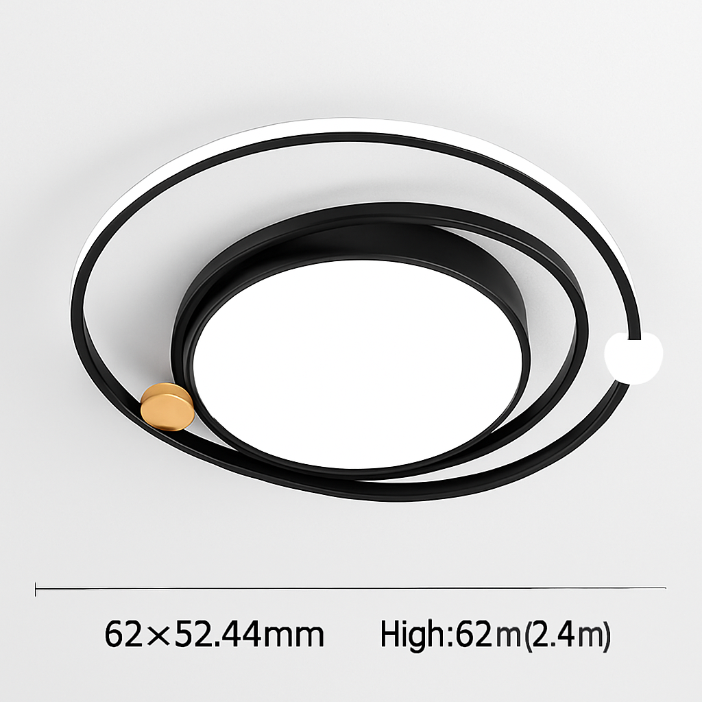 plafonnier led circulaire avec télécommande design simple 	 2024