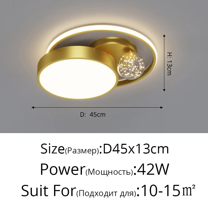 plafonnier led circulaire design nordique pour intérieur moderne