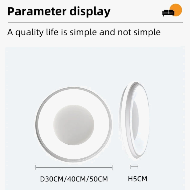 plafonnier led circulaire moderne nordique macaron éclairage maison