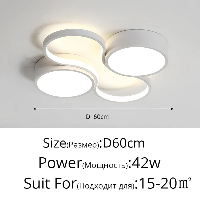 plafonnier led circulaire protection yeux design moderne créatif